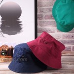 SATINIOR 4 Pieces Bucket Hat Denim Packable Travel Hat Washed Beach Fishing Hat for Men Women Kids Wine Red Christmas Green Grey Khaki Navy Blue 60 cm at Women’s Clothing store