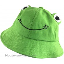 Sheshowbwing Frog Bucket Hat Sun Hat Summer Packable Cotton Wide Brim Fisherman Hat for Women Green at  Women’s Clothing store