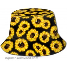 Shining Sunflower Bucket Hat Beach Fisherman Cap for Women Men Outdoor Travel Gifts at  Women’s Clothing store