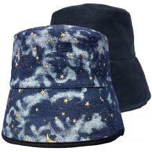 SINLOOG Women Bucket Hat Star Sky Print Reversible Double-Side-Wear Beach Sun Hat Stylish Packable Fisherman Outdoor Travel Cap Dark Blue at  Women’s Clothing store