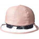 Steve Madden Women's Bucket Hat with Clear Brim Blush One Size at Women’s Clothing store