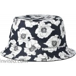 Steve Madden Women's Twill Floral Bucket Hat Black One Size at Women’s Clothing store
