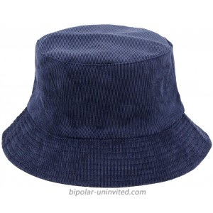 Surkat Cotton Solid Color Bucket Hat Vintage Fisherman Cap Sun Protection Hat Navy at  Women’s Clothing store