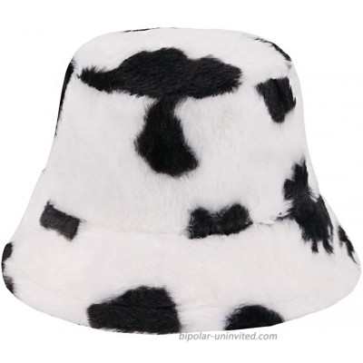 Surkat Winter Faux Fur Bucket Hat Warm Hat Windproof Fisherman Cap for Women at  Women’s Clothing store