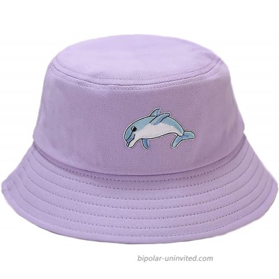 Taidor Cotton Bucket Hat Solid Color Beach Hat Summer Travel Sun Hats Fisherman Cap Dolphin Purple at  Women’s Clothing store