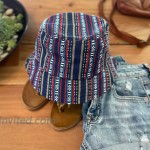 Unisex Blue Multi-Color Cute Bucket Hat Golfing Fisherman Golf Beach Sun Hats Summer Buket for Men Mens Womens Women Woman Teens at Women’s Clothing store