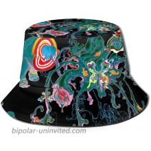 Unisex Colorful Trippy Print Travel Bucket Hat Summer Fisherman Cap Sun Hat at  Women’s Clothing store