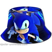 WANCM Sonic The Hedgehog Cap Bucket Hats for Women Outdoor Sun Protection Unisex Breathable Wide-Brimmed Fishing Hat for Men Black at  Women’s Clothing store