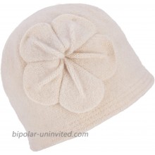 Womens Gatsby 1920s Winter Wool Cap Beret Beanie Bucket Floral Hat A289 White at  Women’s Clothing store