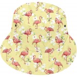 YIEASY Bucket Hat Flamingo Yellow Floral Flower Beach Sun Women Teen Girl Unisex Reversible Cute Fun Cool Summer Fashio Packable Foldable SPF UPF 50+ at Women’s Clothing store