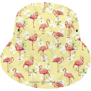 YIEASY Bucket Hat Flamingo Yellow Floral Flower Beach Sun Women Teen Girl Unisex Reversible Cute Fun Cool Summer Fashio Packable Foldable SPF UPF 50+ at  Women’s Clothing store