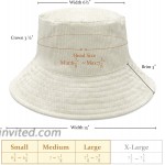 Zenssia Unisex Corduroy Bucket Hat - Lightweight Packable Summer Sun Hat for Beach and Travel - Ivory at Women’s Clothing store
