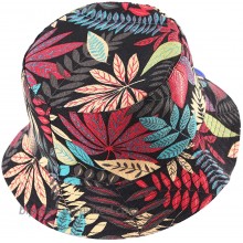 ZLYC Fashion Bucket Hat Summer Fisherman Cap for Women Men Leaves Colors at  Women’s Clothing store