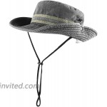 ZLYC Unisex Outdoor Fashion Travel Bucket Hats Fishmen Cap Sun Hats Adjustable Drawcord at Women’s Clothing store