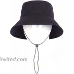 Zylioo XXL Oversize 100% Cotton Bucket Hat Adjustable Wide Brim Boonie Hat Cap Packable Big Summer Sun Hat at Women’s Clothing store
