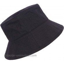 Zylioo XXL Oversize 100% Cotton Bucket Hat Adjustable Wide Brim Boonie Hat Cap Packable Big Summer Sun Hat at  Women’s Clothing store