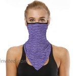 Ancia Face Bandana Neck Gaiter Ear Loops Balaclava for Dust Wind Sports Motorcycle Face Cover Scarf Men Women Headwear at Men’s Clothing store