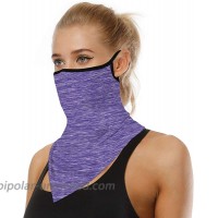 Ancia Face Bandana Neck Gaiter Ear Loops Balaclava for Dust Wind Sports Motorcycle Face Cover Scarf Men Women Headwear at  Men’s Clothing store