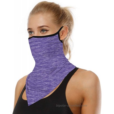 Ancia Face Bandana Neck Gaiter Ear Loops Balaclava for Dust Wind Sports Motorcycle Face Cover Scarf Men Women Headwear at  Men’s Clothing store