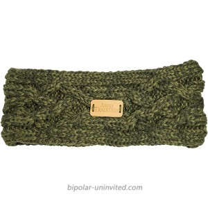 Aran Traditions Aran Cable Knit Headband Dark Green at  Women’s Clothing store