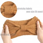 Chalier 4 Pack Winter Headbands for Women Knitted Ear Warmer Headband Crochet Bow Twist Head Wraps05 Multicolor