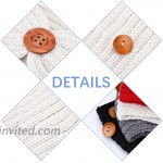 Chuangdi 4 Pieces Knit Headbands with Button Winter Ear Warmer Headband Elastic Head Wraps for Women Girls