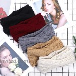 Cooraby Knitted Hairband Crochet Twist Ear Warmer Winter Braided Head Wraps for Women Girls Color I at Women’s Clothing store