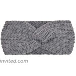 DRESHOW Chunky Headbands for Women Crochet Turban Knitted Ear Warmer at Women’s Clothing store