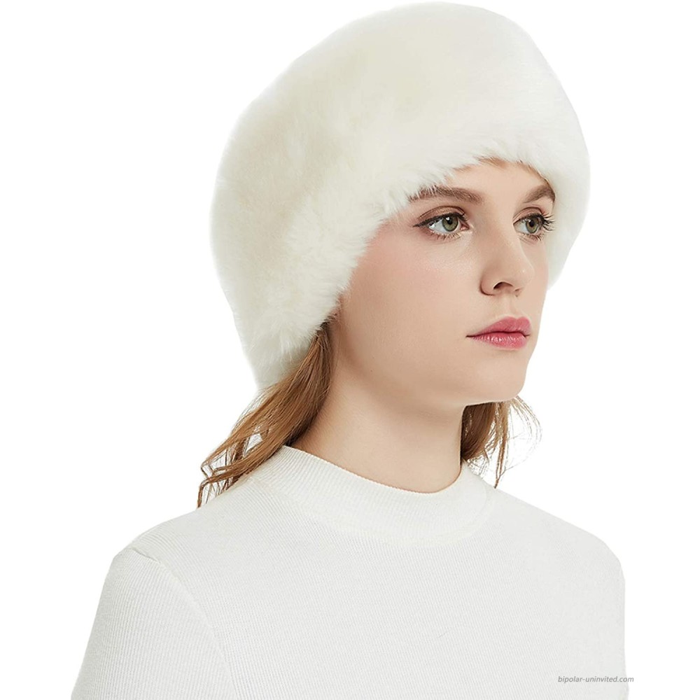 NEW Ladies Faux Fur Hat HeadBand Snood Winter Earwarmer Hat Ski Multifunctional