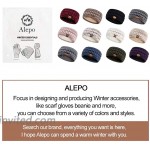 Winter Wool Headband For Women Warm Knit Thick Fleece Lined Ear Warmer Muffs Head Wrap Messy Bun Ponytail Beanie By Alepo Confetti Burgundy at Women’s Clothing store